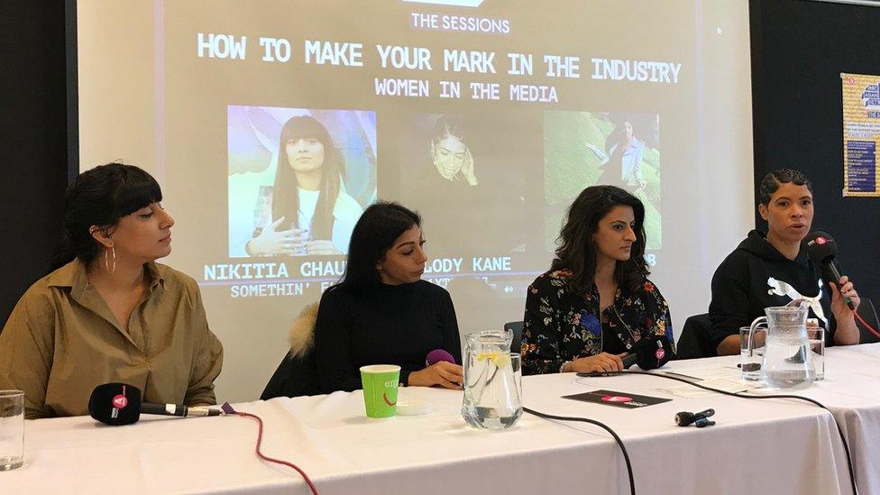 The panel at BBC Asian Network Sessions