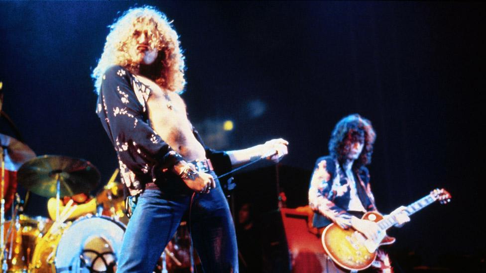 Led Zeppelin's Robert Plant and Jimmy Page