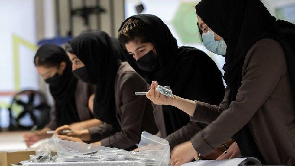 Afghan robotics team