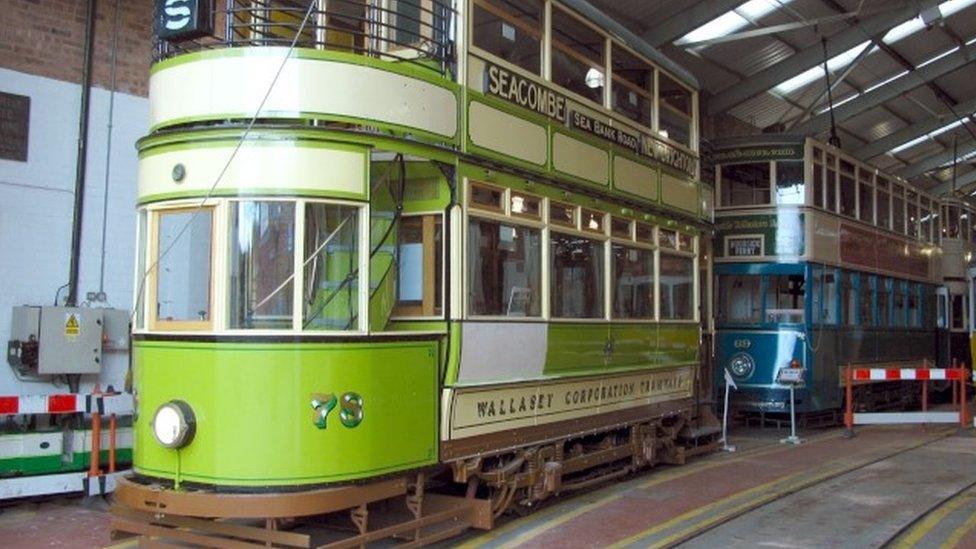 Trams at Wirral Transport Museum