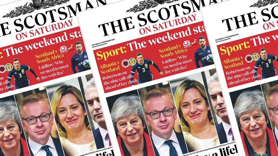 Scotsman front pages