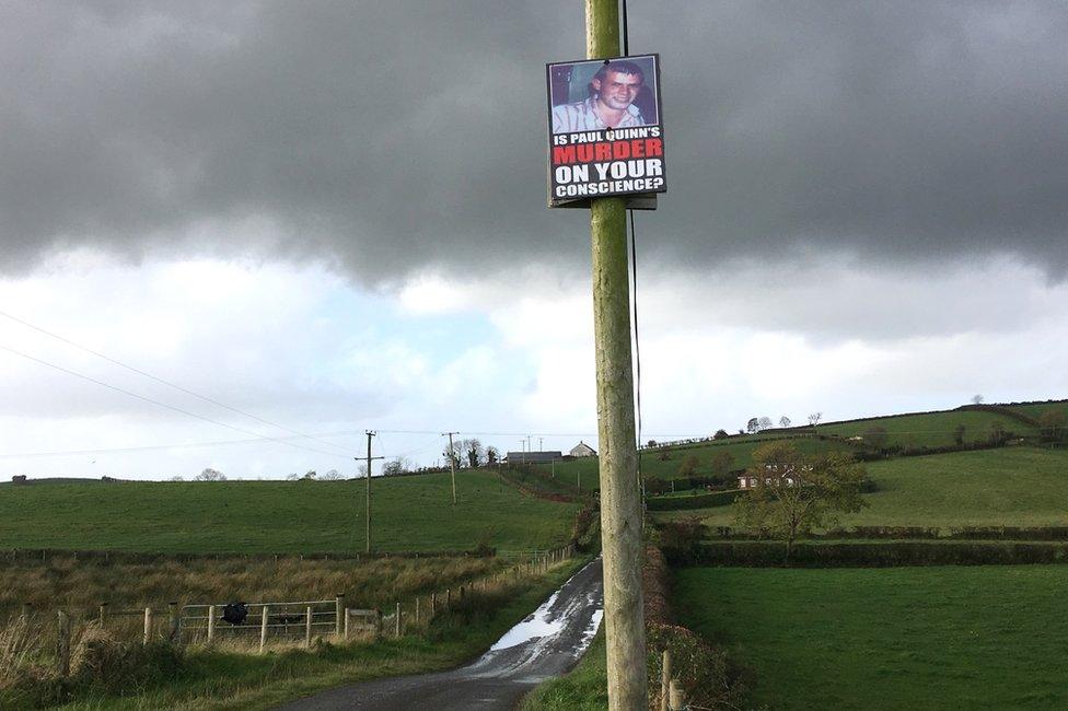 They campaigners say posters appealing for information about the murder have been torn down