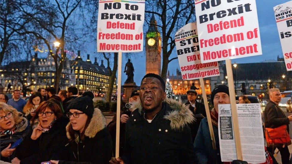 Anti-Brexit protesters