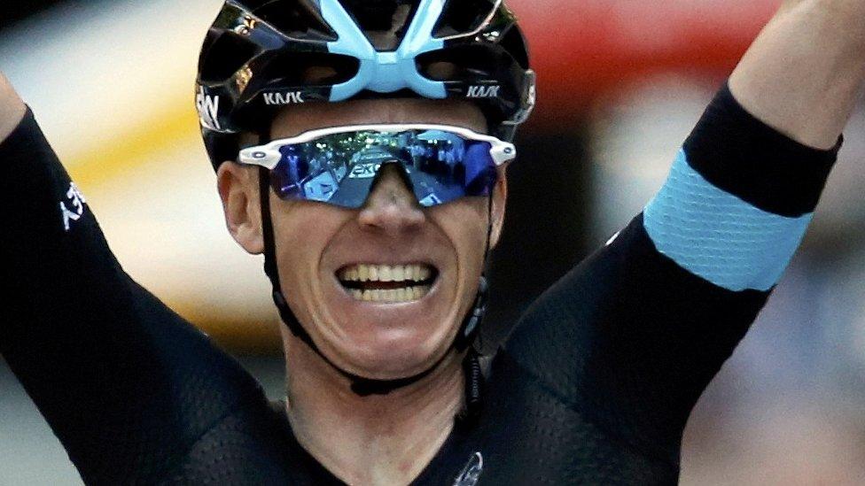 Chris Froome wins stage eight of the Tour de France