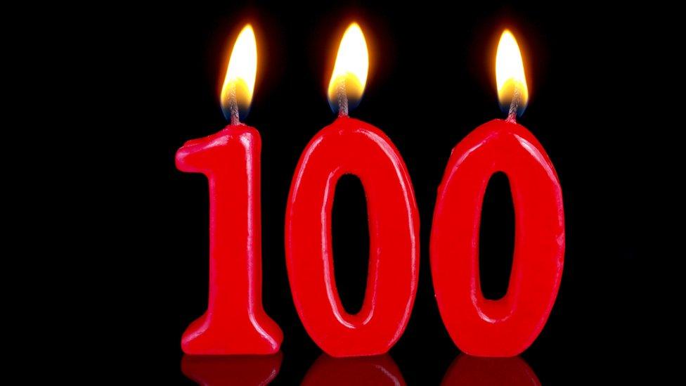 100th birthday candles