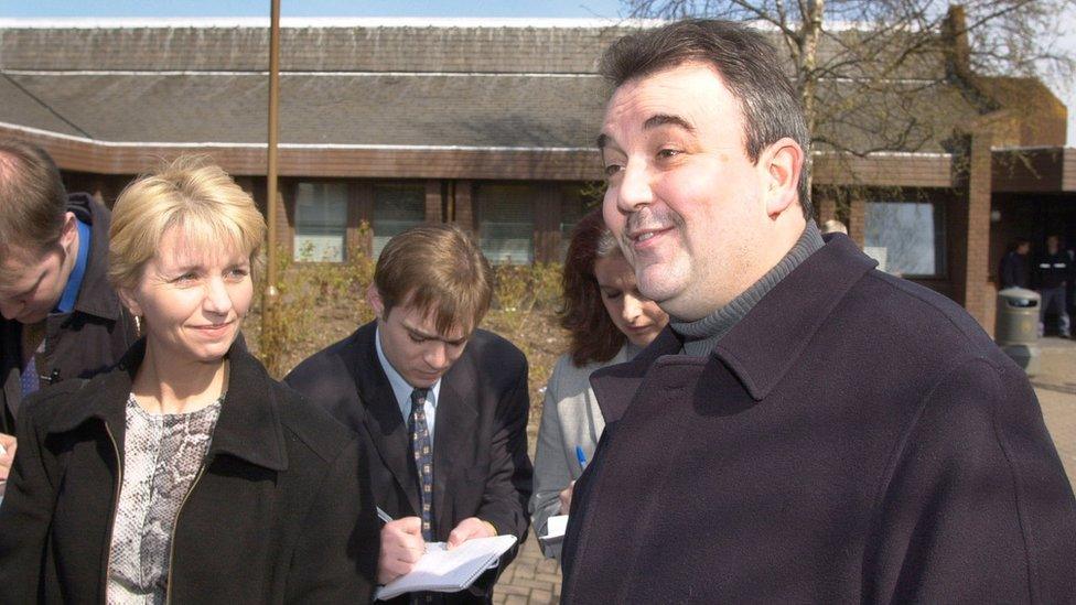 Phil Taylor and his wife on 1 May 2001