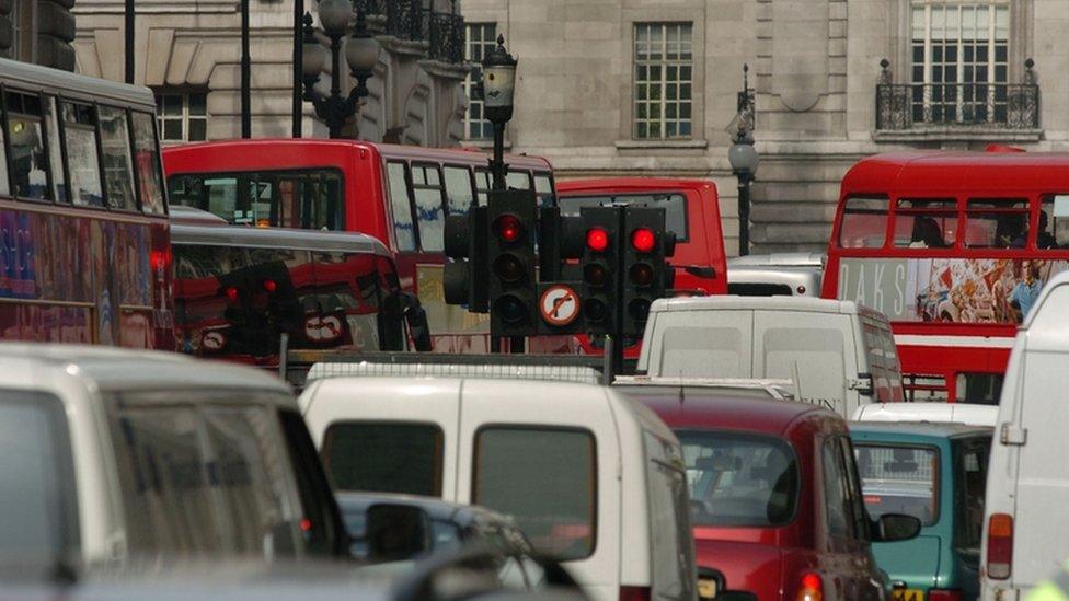 London traffic jam