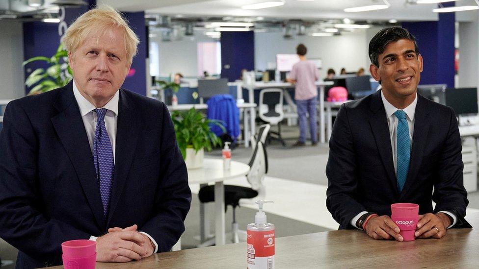 Boris Johnson and Rishi Sunak