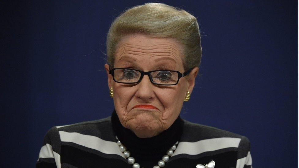 Bronwyn Bishop, who resigned as Australia's Speaker of Parliament on Sunday (file photo 28 July)