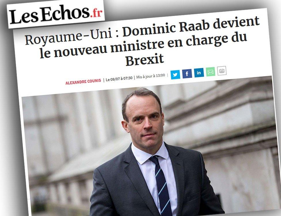 Screengrab of French news website Les Echos