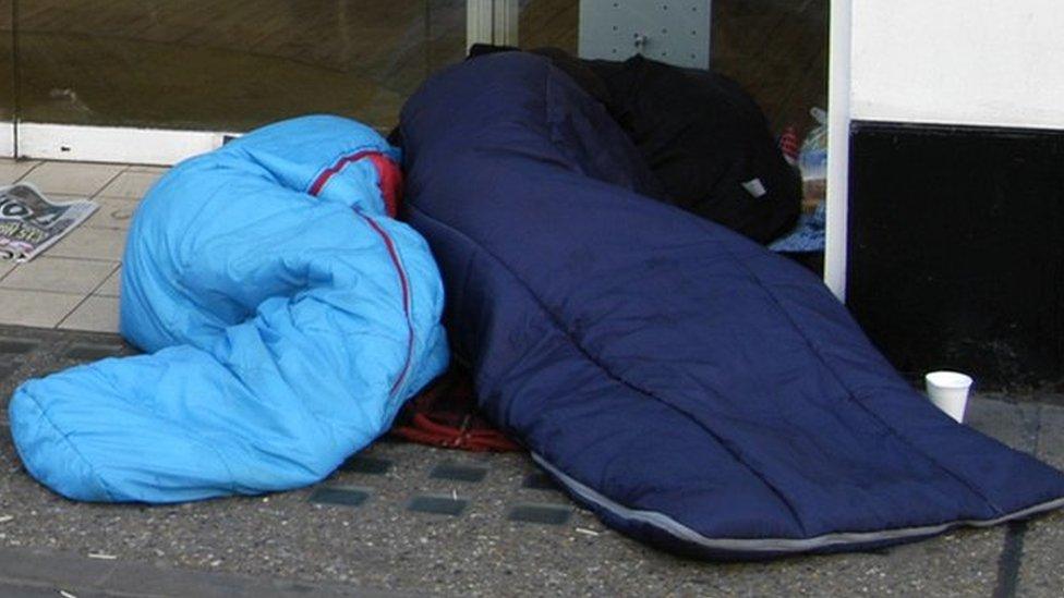 People sleeping rough