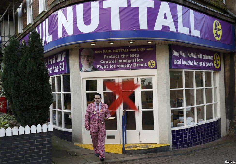 Paul Nuttall's campaign office