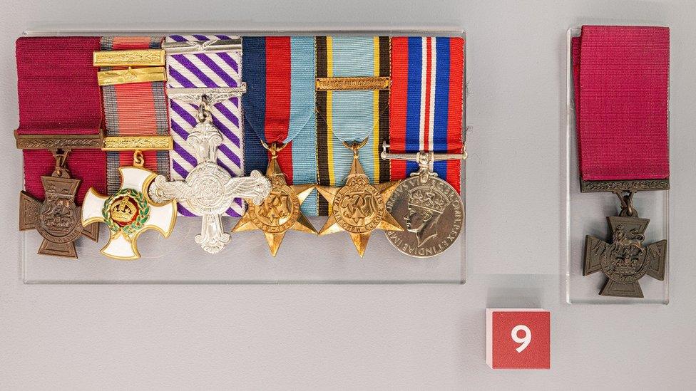 Wing Commander Guy Gibson’s Victoria Cross and medal bar