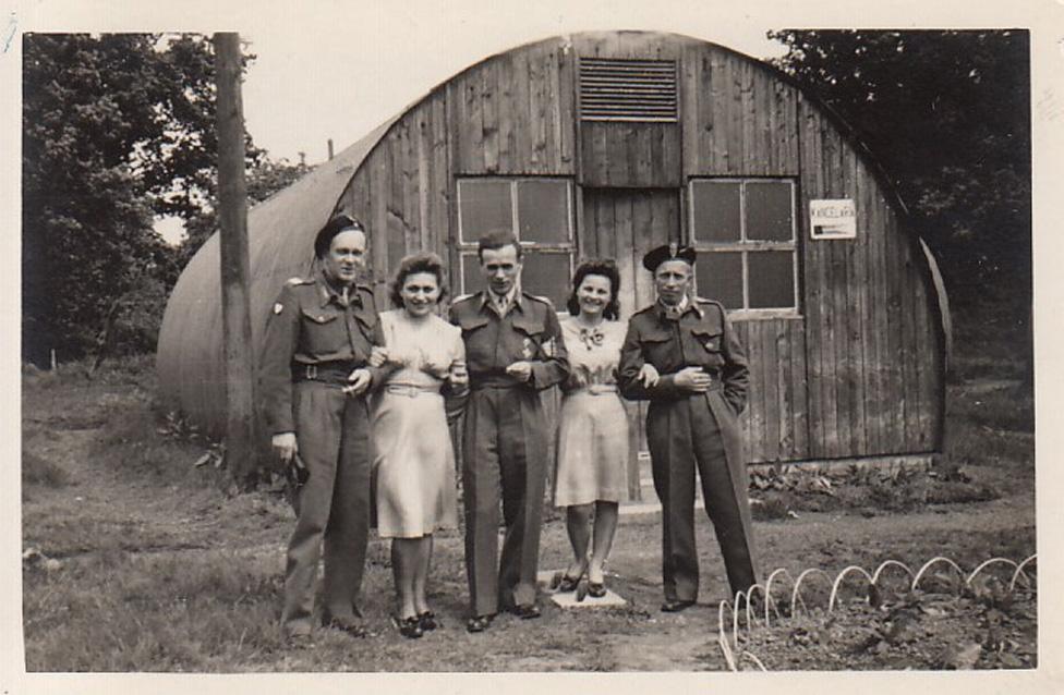 Polish soldiers and their families