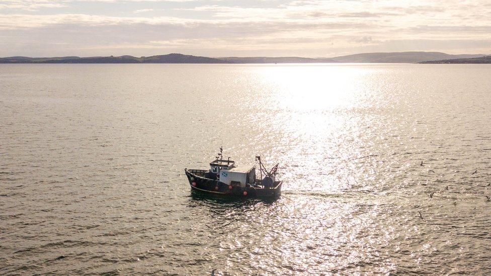 Trawler in Scottish waters