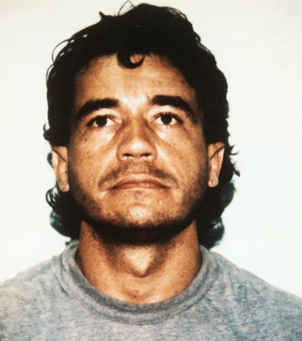 Carlos Lehder's mugshot from 1987