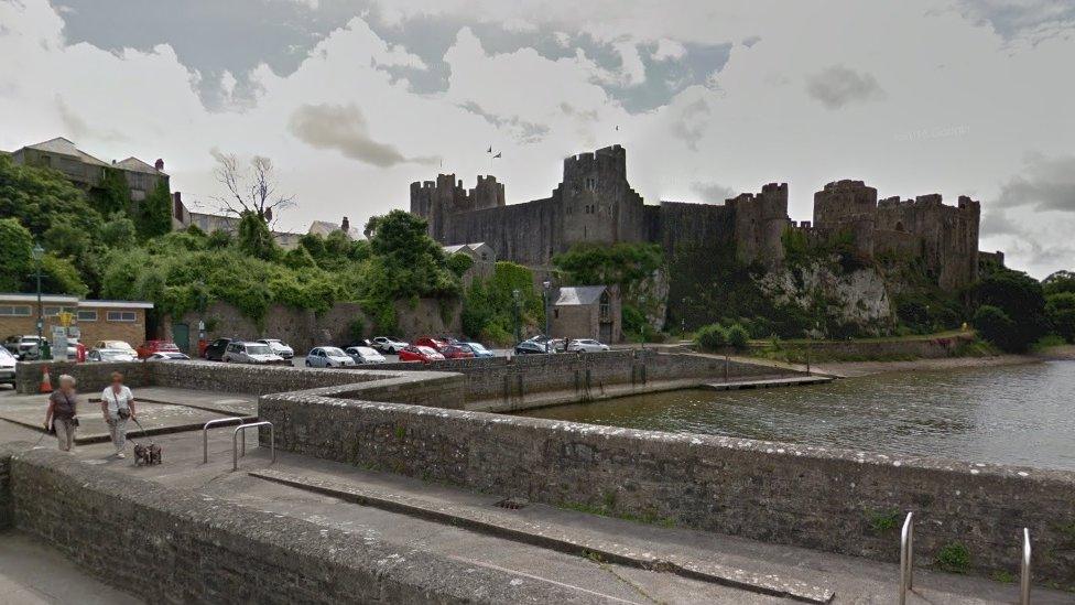 Pembroke Castle and Mill Pond