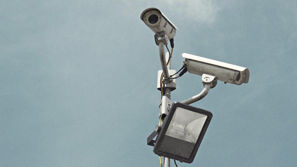 A stock image of CCTV cameras