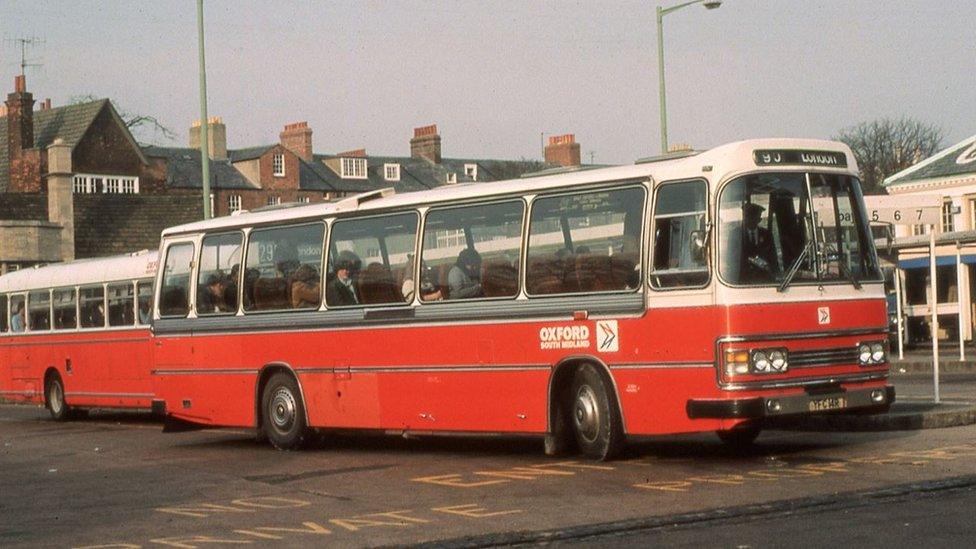 1977 Duple bodied Leyland Leopard at Gloucester Green in 1978