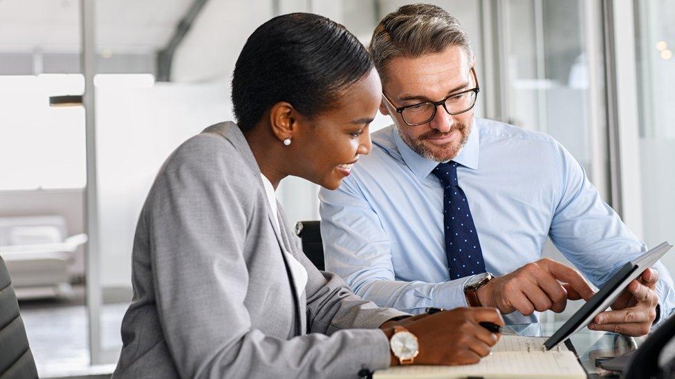 Stock photo of accountants at work