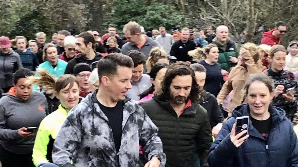 Joe Wicks with runners