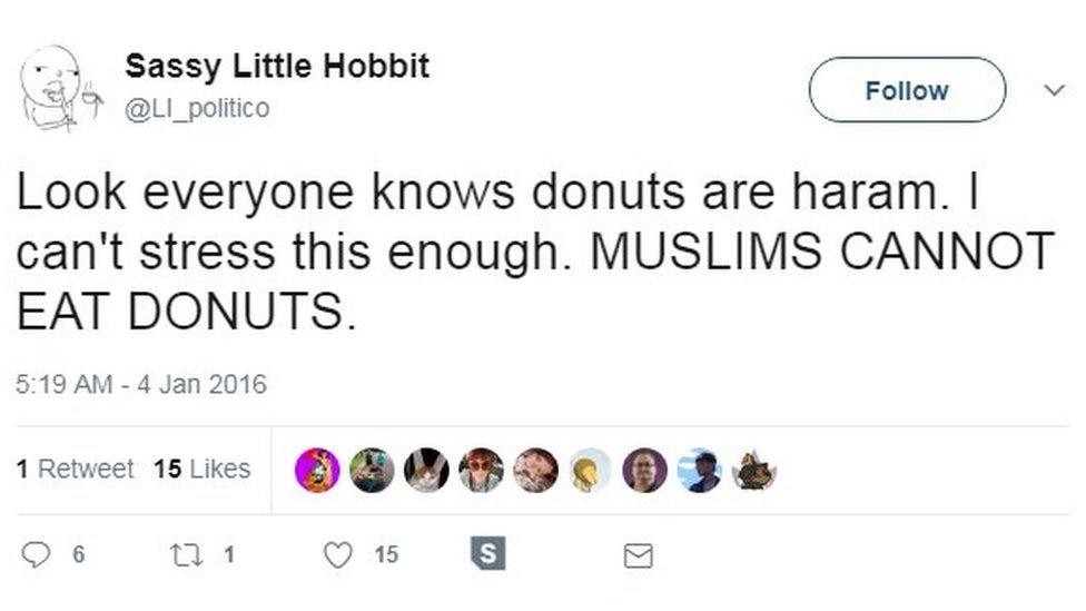 Look everyone knows donuts are haram. I can't stress this enough. MUSLIMS CANNOT EAT DONUTS.