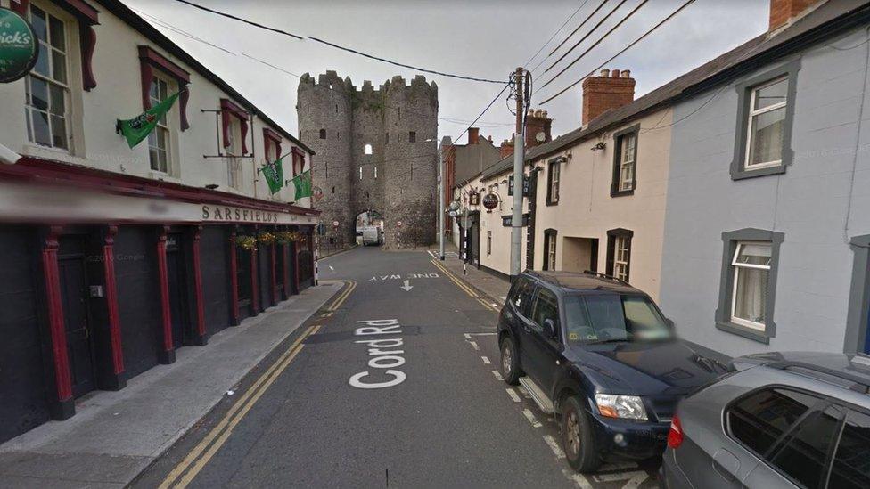 Google map picture showing Sarsfields Pub in Drogheda