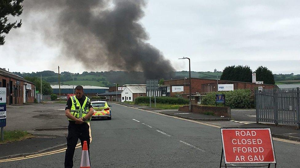 The fire in Fforestfach