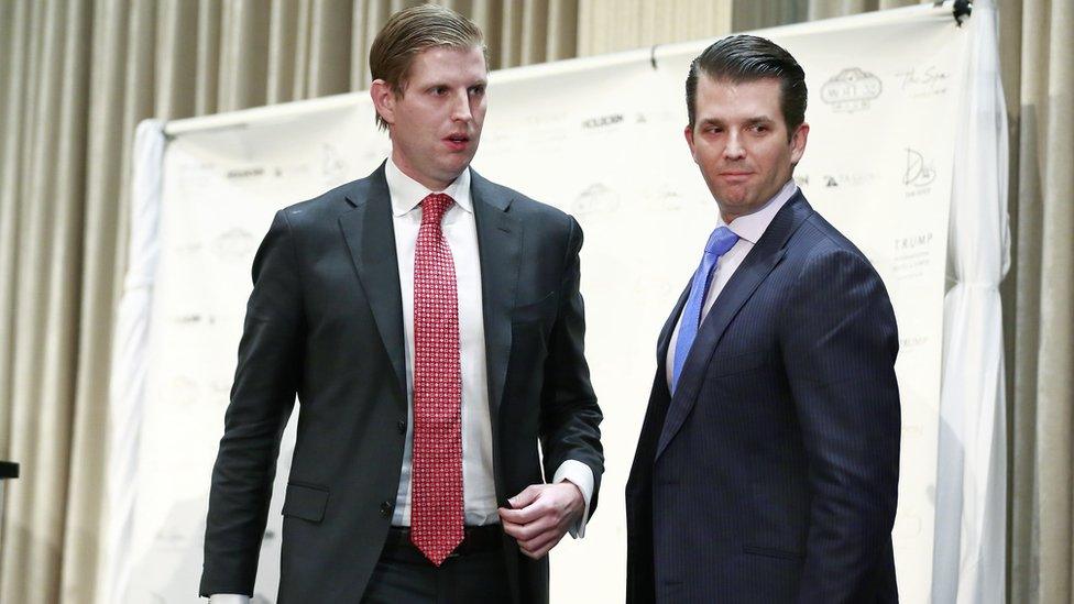 Eric and Donald trump Jr