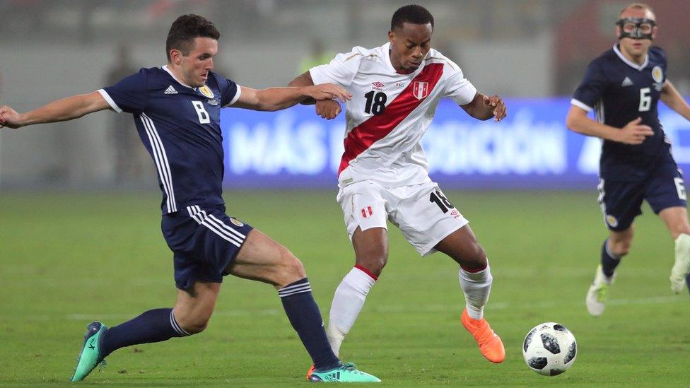 Peru versus Scotland