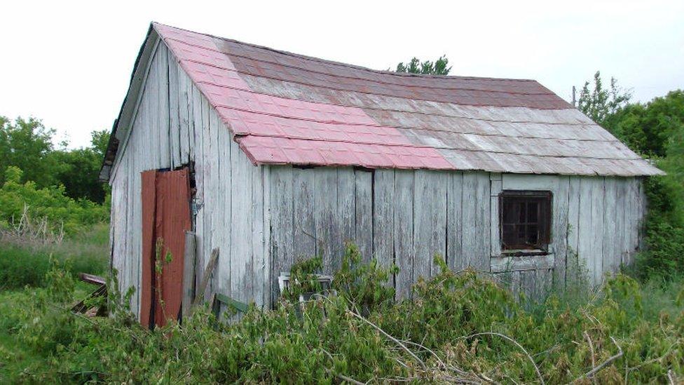 A building on Gerd Skof's farm