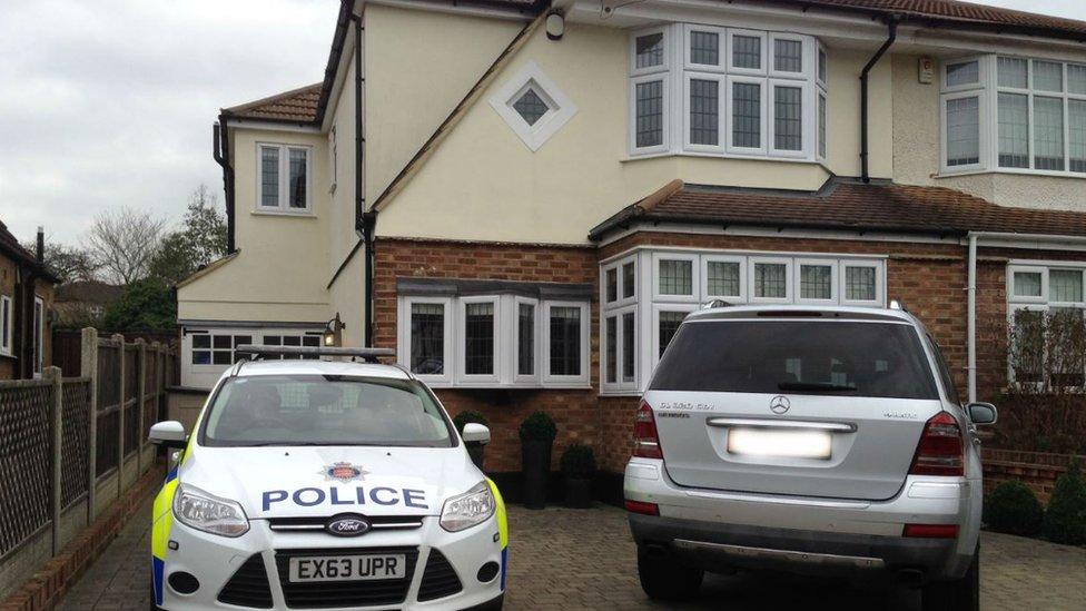 Police at murder scene in Theydon Bois