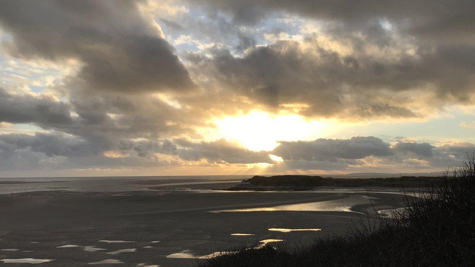 Sunset over Cardigan Bay