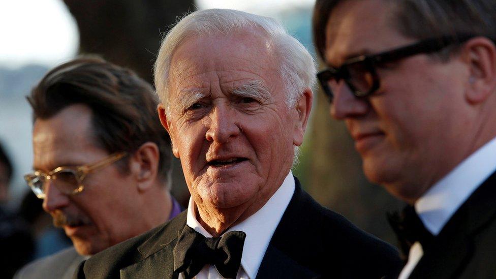 John le Carré with Gary Oldman and Tomas Alfredson