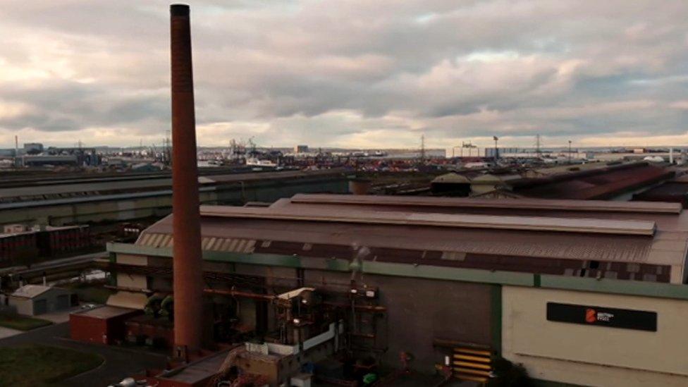 British Steel's site at Teesside