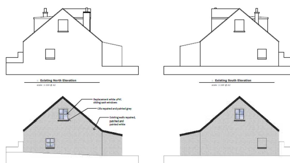 Architects' plans of mosque