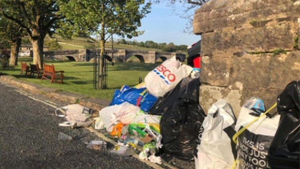 Litter in Burnsall