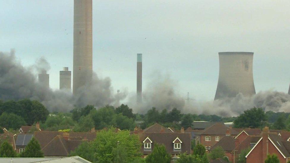 Didcot Power Station demolition