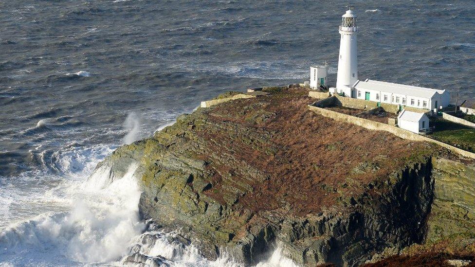 The lighthouse at South Stack