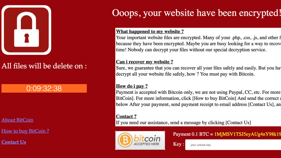 Ransomware attack on Ukraine's energy ministry website