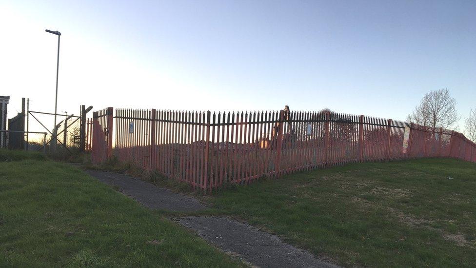 Photo of the empty site of the Johnny Owen Centre