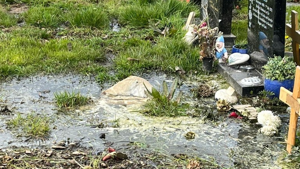 Flooded graves