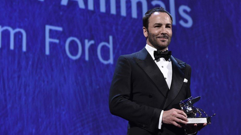 Director Tom Ford receives the Grand Jury Prize for the movie Nocturnal Animals