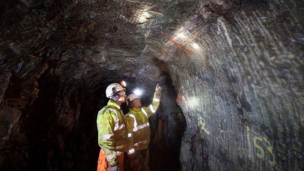 Miners in cave