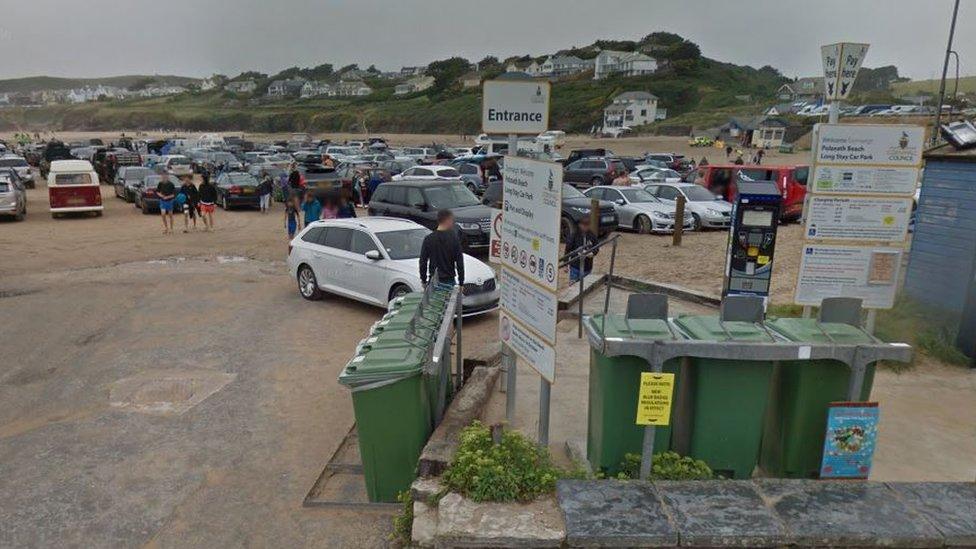 Polzeath car park