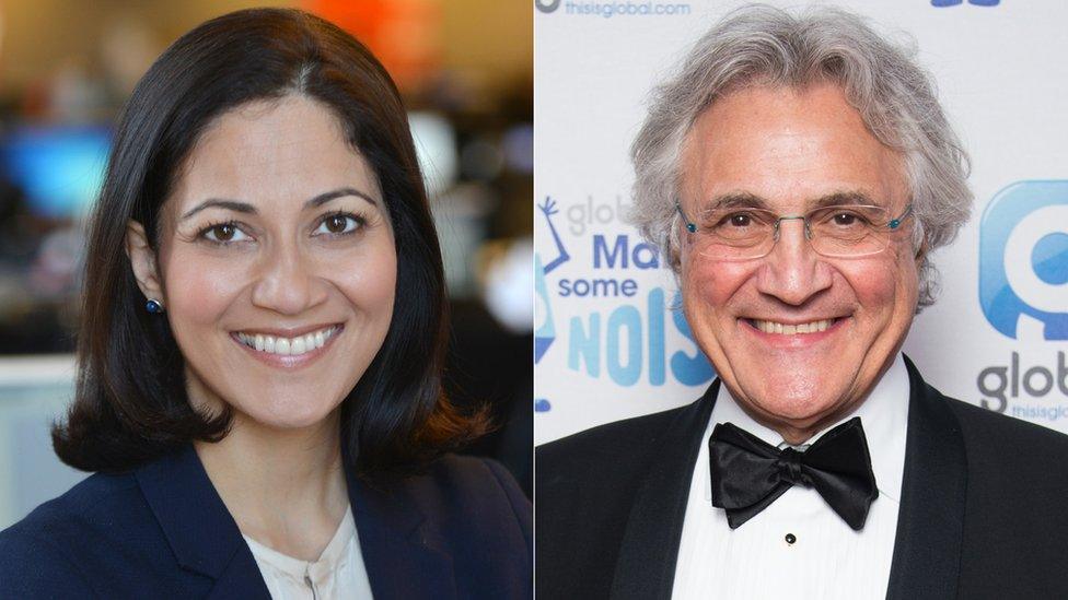 Mishal Husain and John Suchet