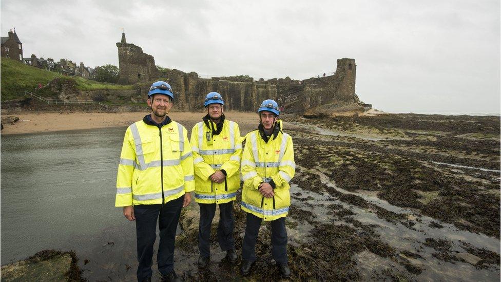 St Andrews University coastguard volunteers