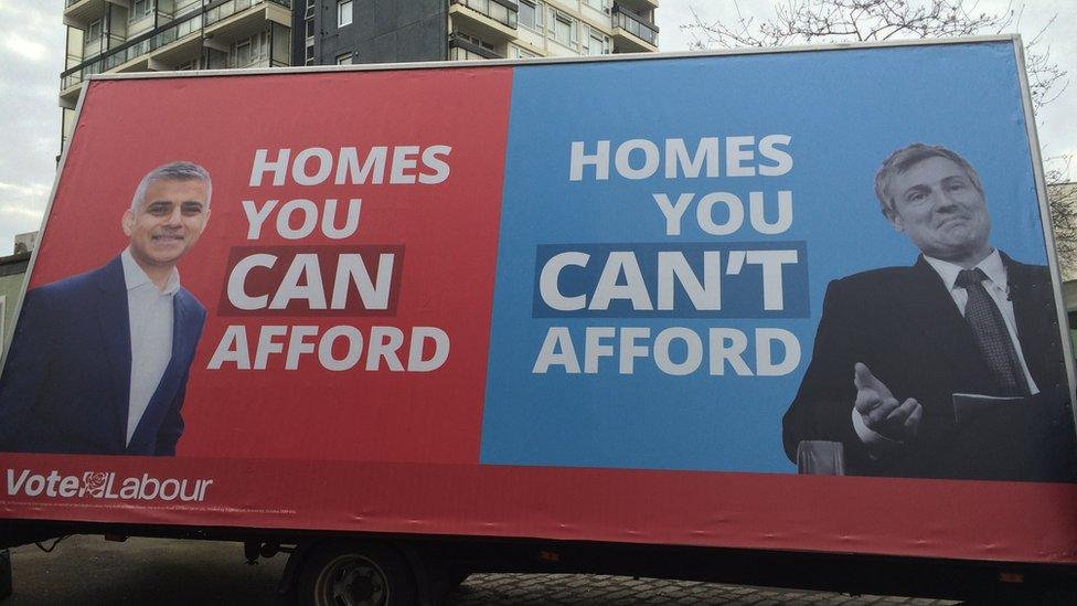 Labour poster mocking Goldsmith