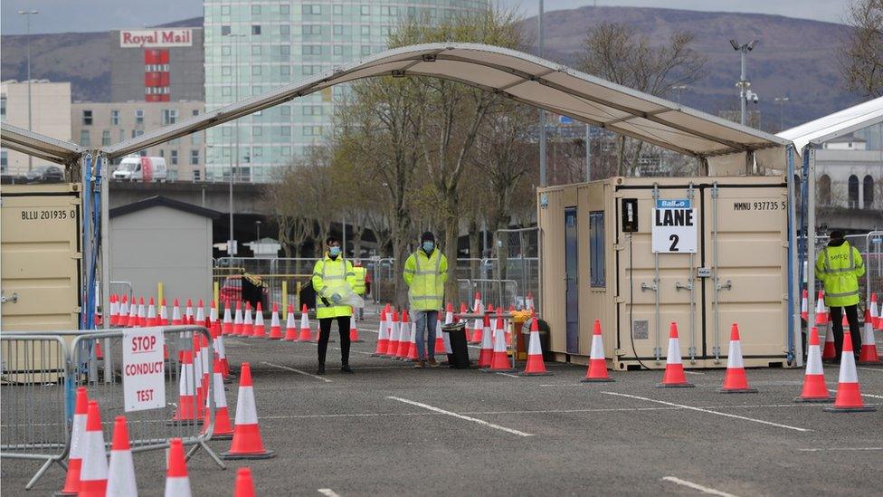 A testing centre for healthcare workers has opened in Belfast