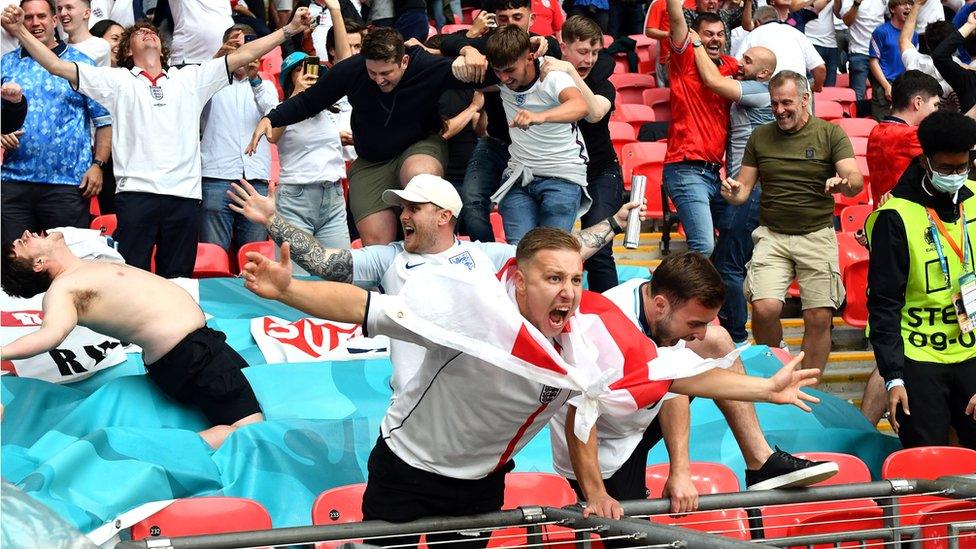 Fans at Wembley